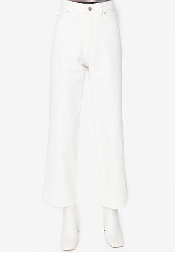 Trendyol white High Waist Wide Leg Denim Jeans DFFB7AAE85D85EGS_1