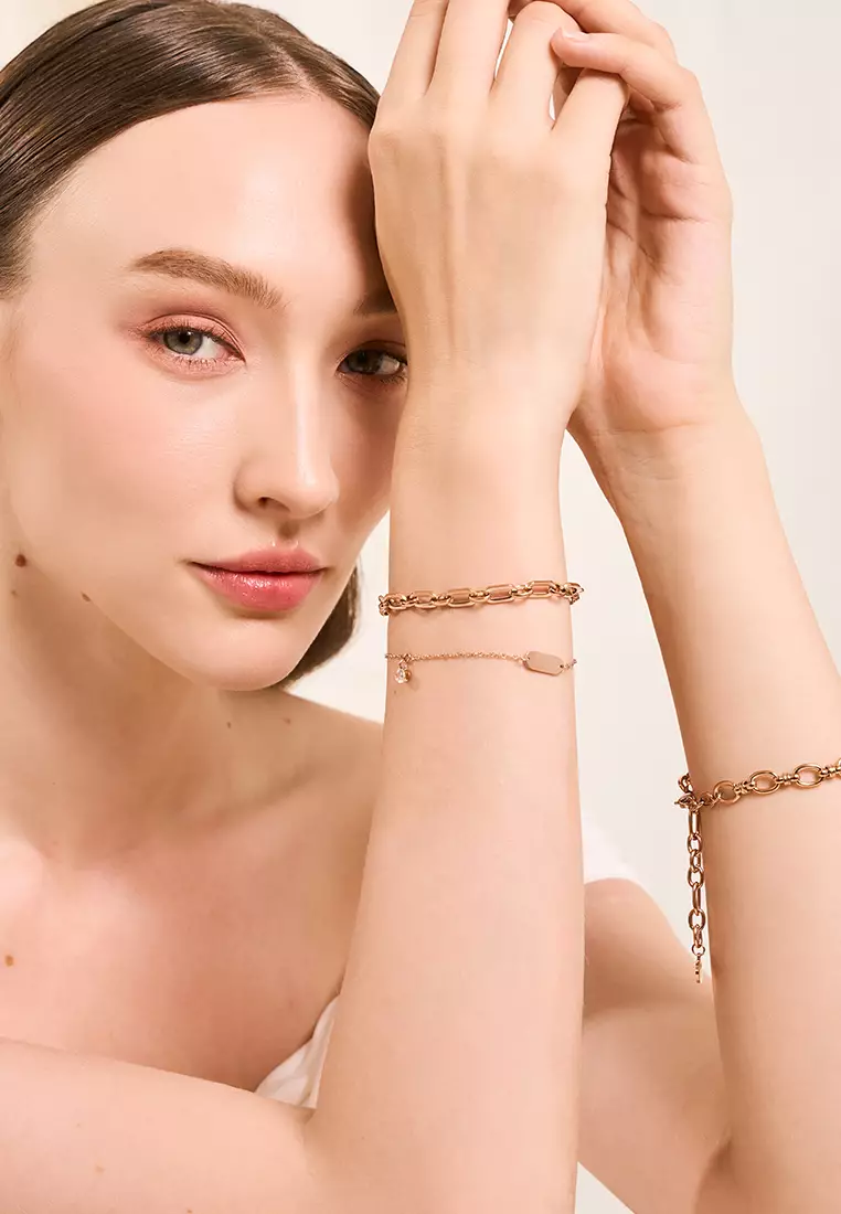 Rue Chain Bracelet in Rose Gold