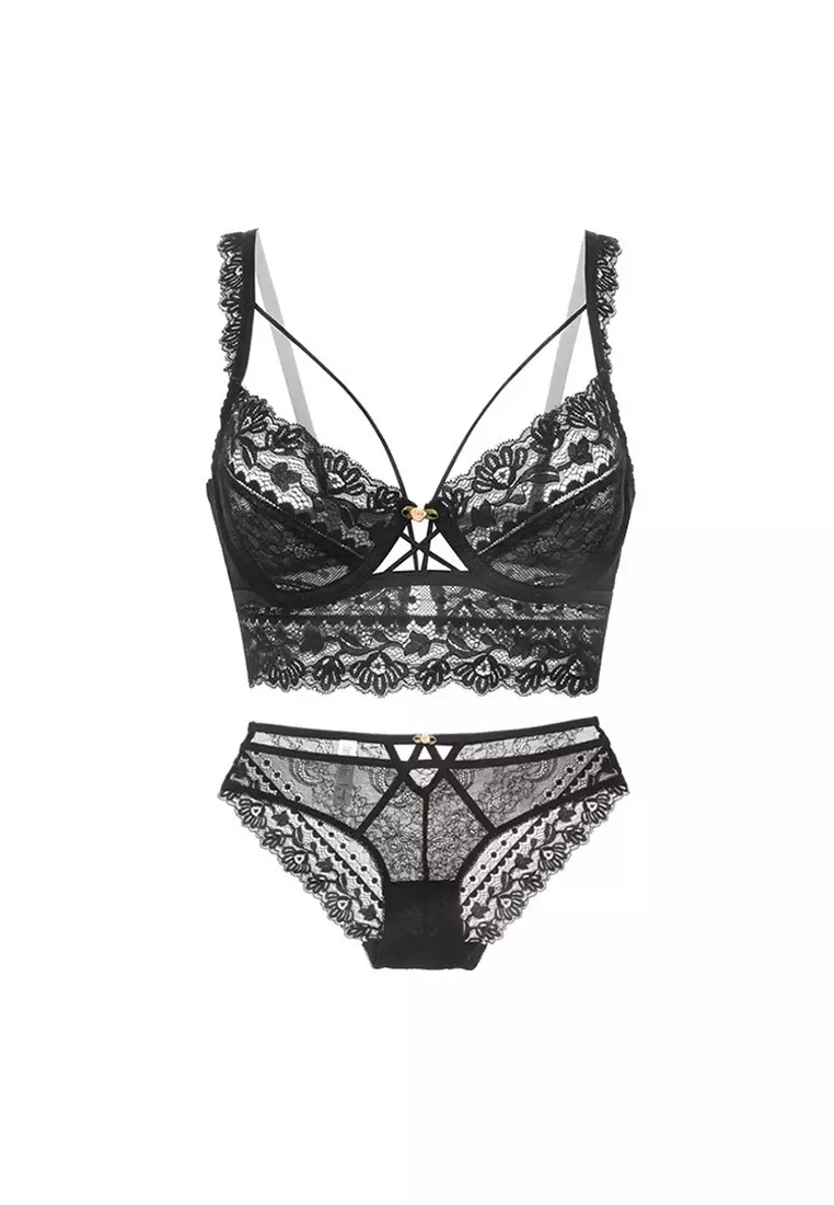 New Lace Lingerie Underwear Bra Set A011003BK