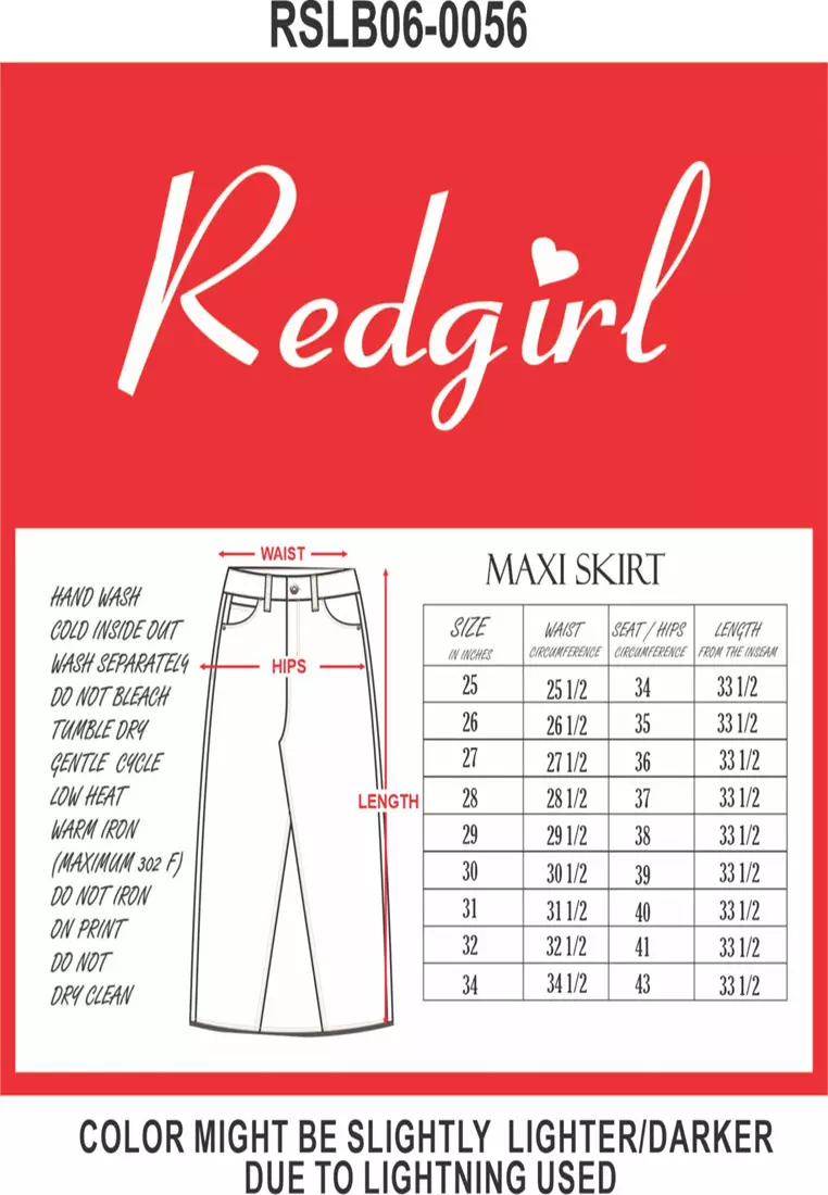 Denim Maxi Skirt Ladies