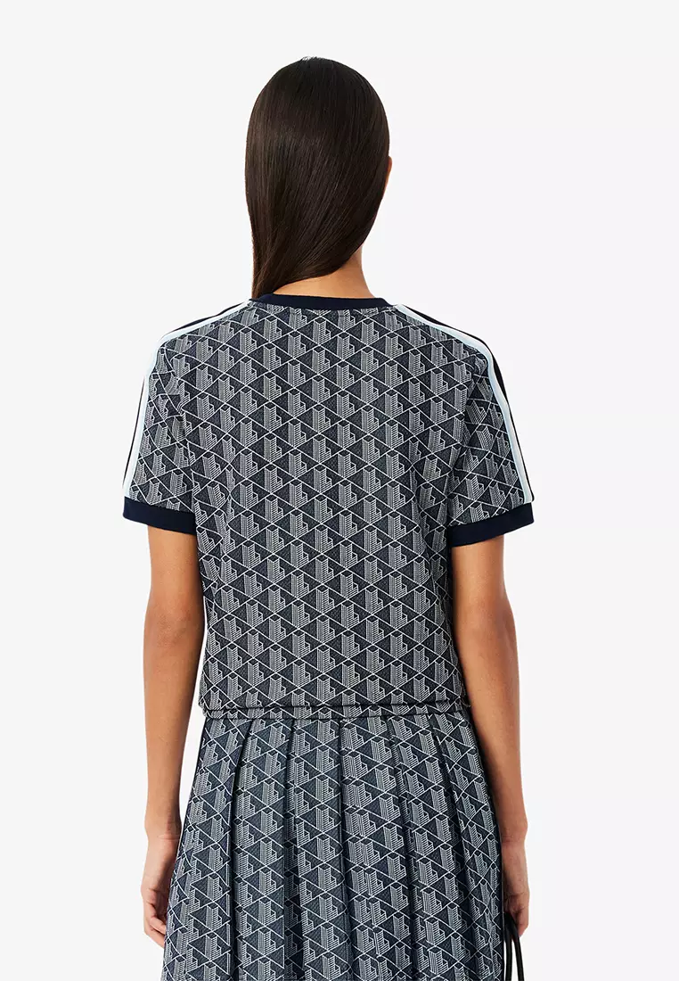 Slim Fit Monogram Jacquard T-shirt