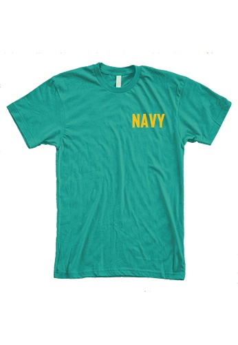 MRL Prints turquoise Pocket Navy T-Shirt 7F298AAEB32959GS_1