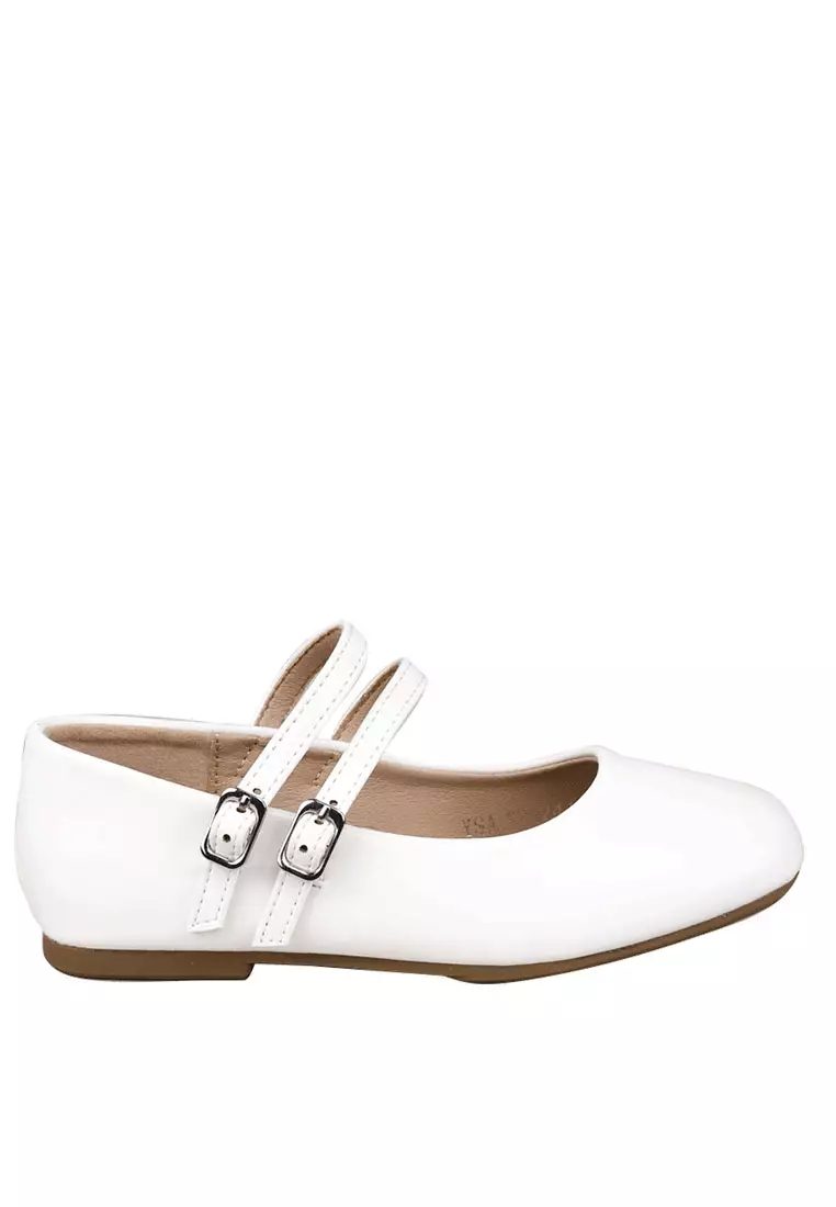Discount on Meet My Feet  shoes - SKU: MMF Ysa - Ballet Flats / Maryjanes / White Shoes for Girls