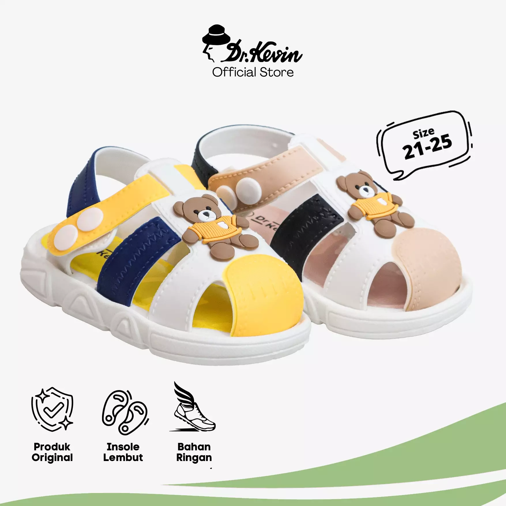 Dr. Kevin Kids Sepatu Sandal Bayi Anak Laki-laki & Perempuan Prewalker Bunyi Cit-Cit (Berdecit)161-101