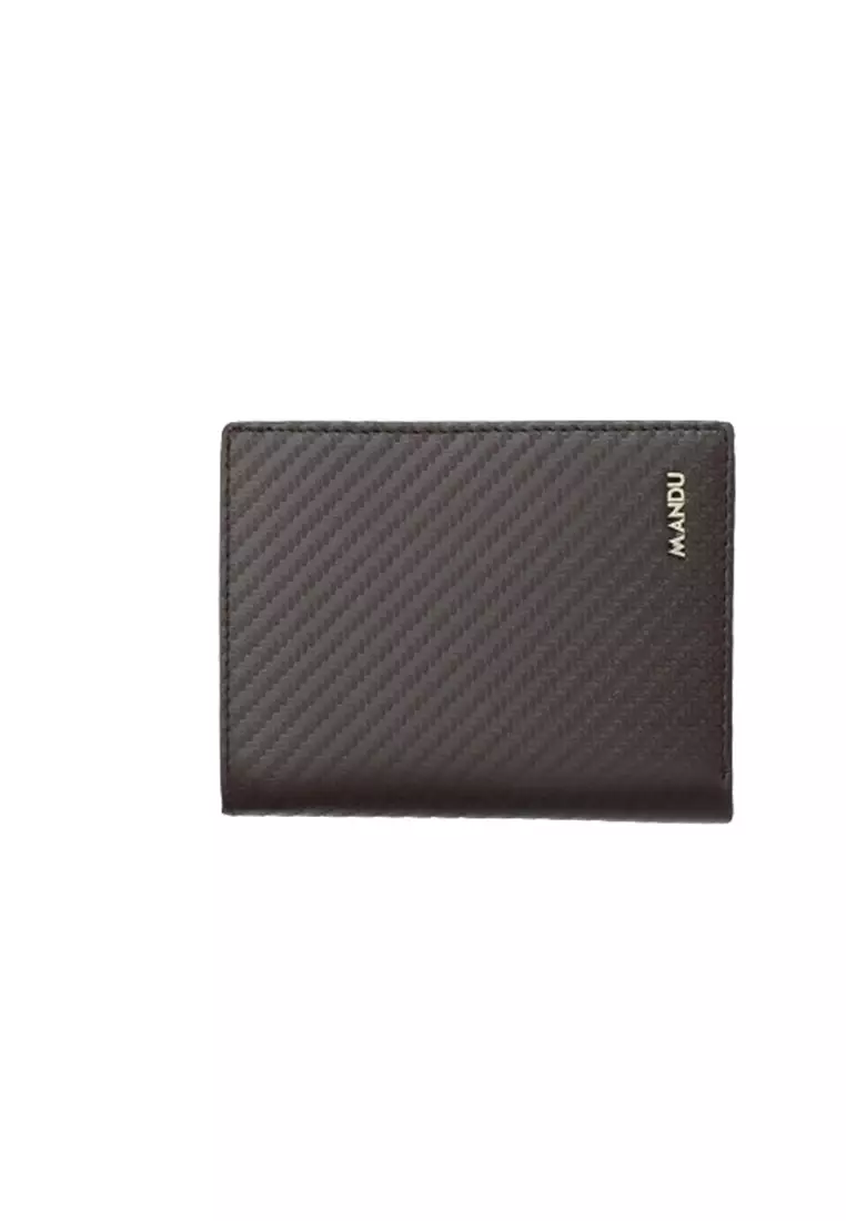 Dompet Lipat Pria Pendek Blocking Bahan Kulit Sapi Asli Genuine Leather Premium ORIGINAL - Black