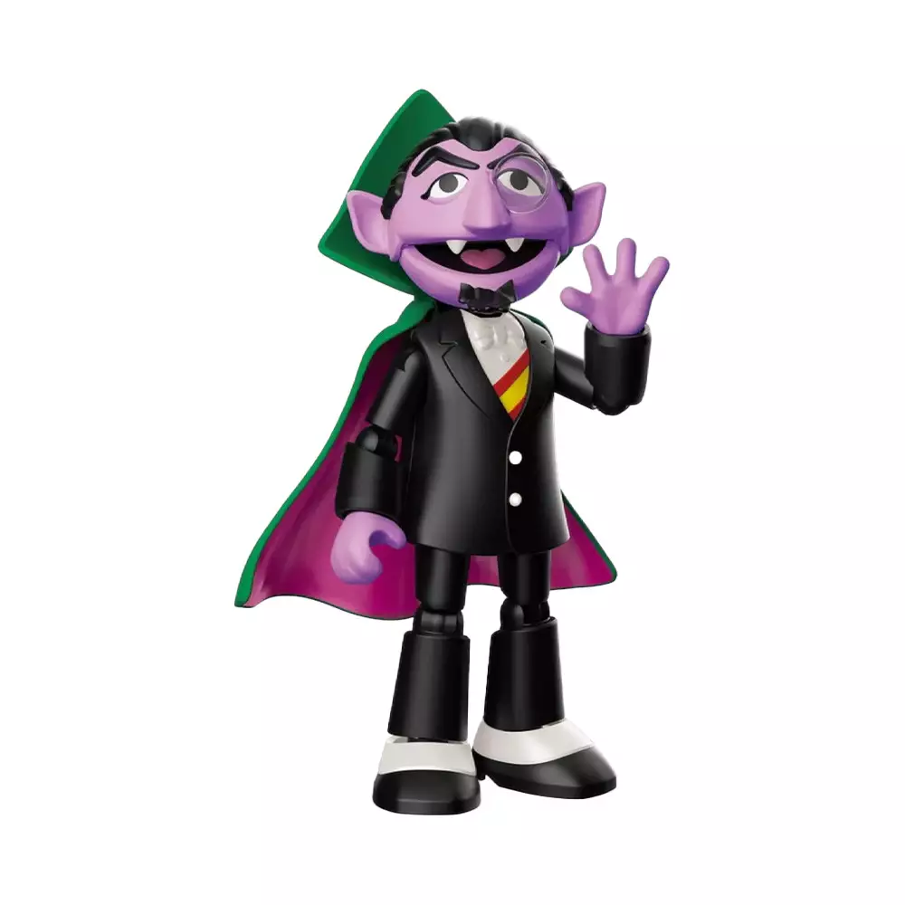 BLOKEES SESAME STREET PRECOOL 08 MINIFIGURE COUNT VON COUNT - UNGU/HITAM