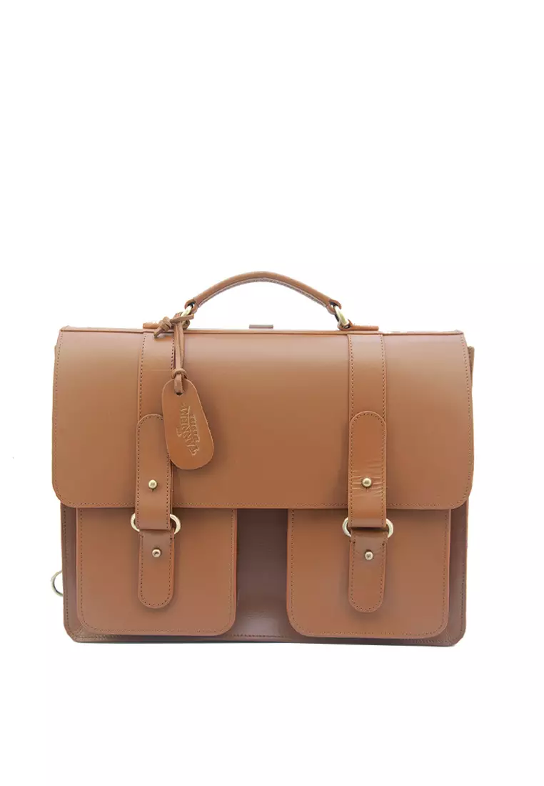 Buy The Tannery Manila Rogan Briefcase Leather Bag 2024 Online ZALORA