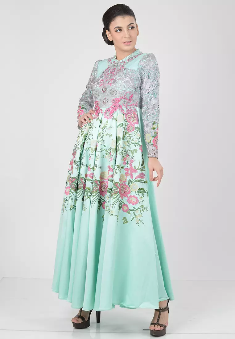 Bibiq Gamis Brokat Satin