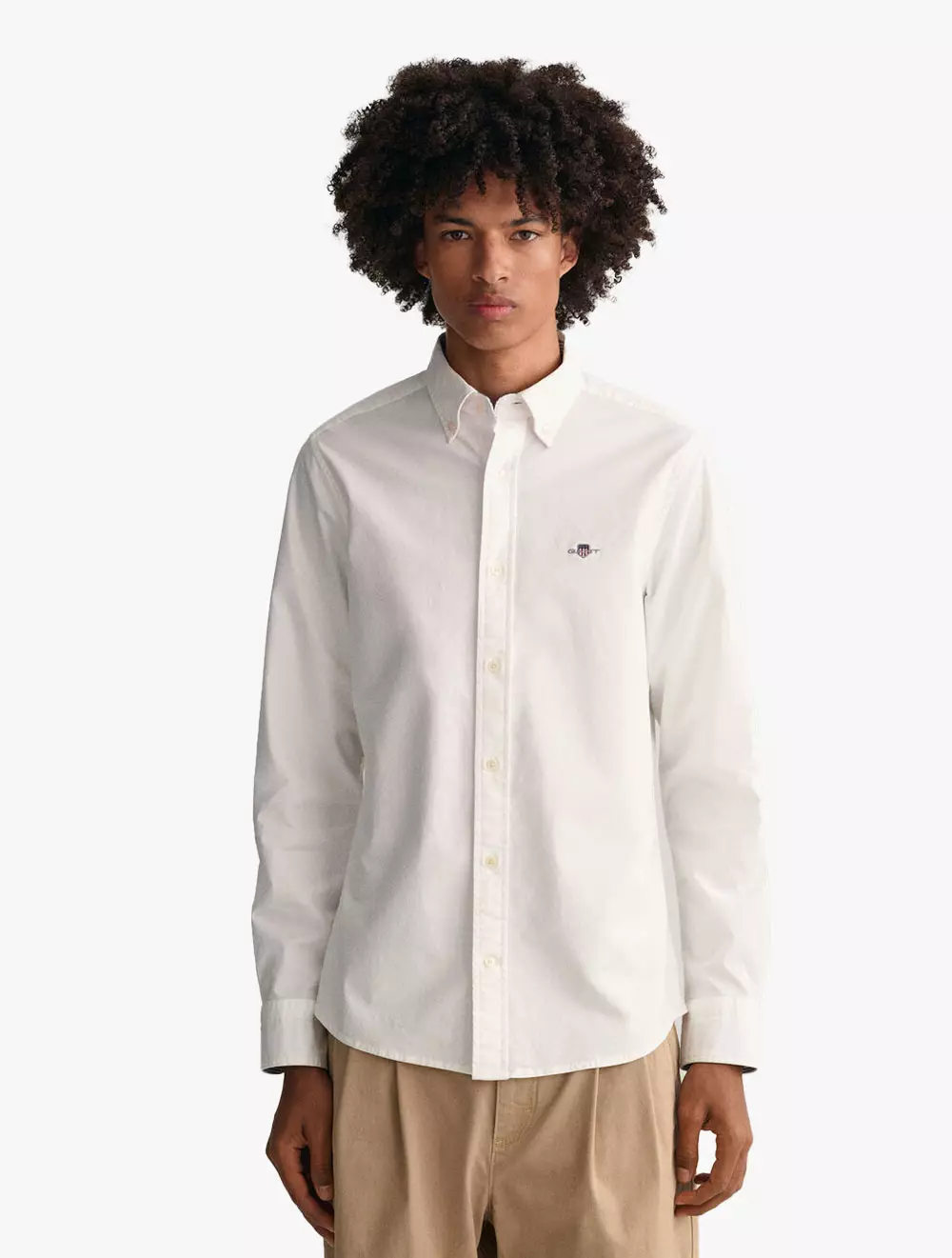 Jual Gant GANT Pakaian Pria Slim Oxford Stretch Shirt White