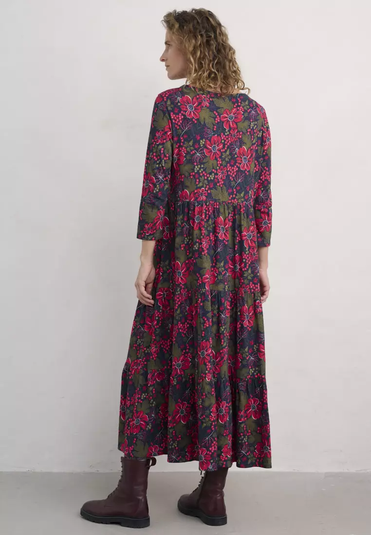 Seasalt Cornwall Petite Red Line Strokes Dress