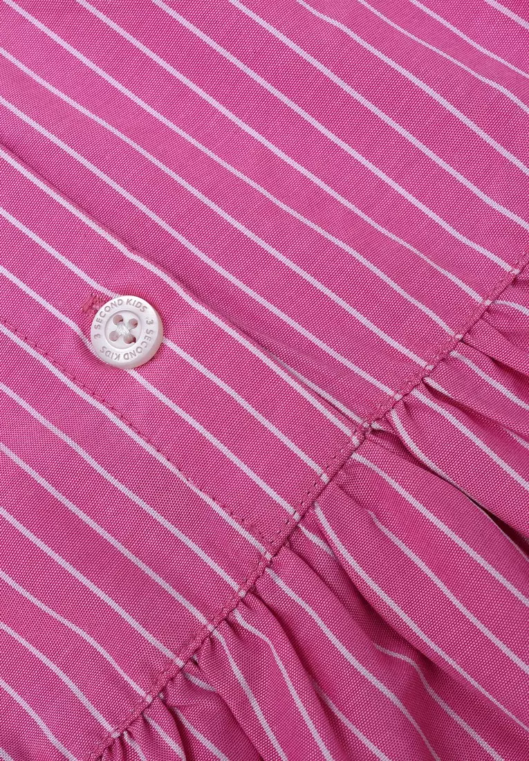 3Second Kids Girl's Stripe Mini Dress Cotton Woven HP-C070225