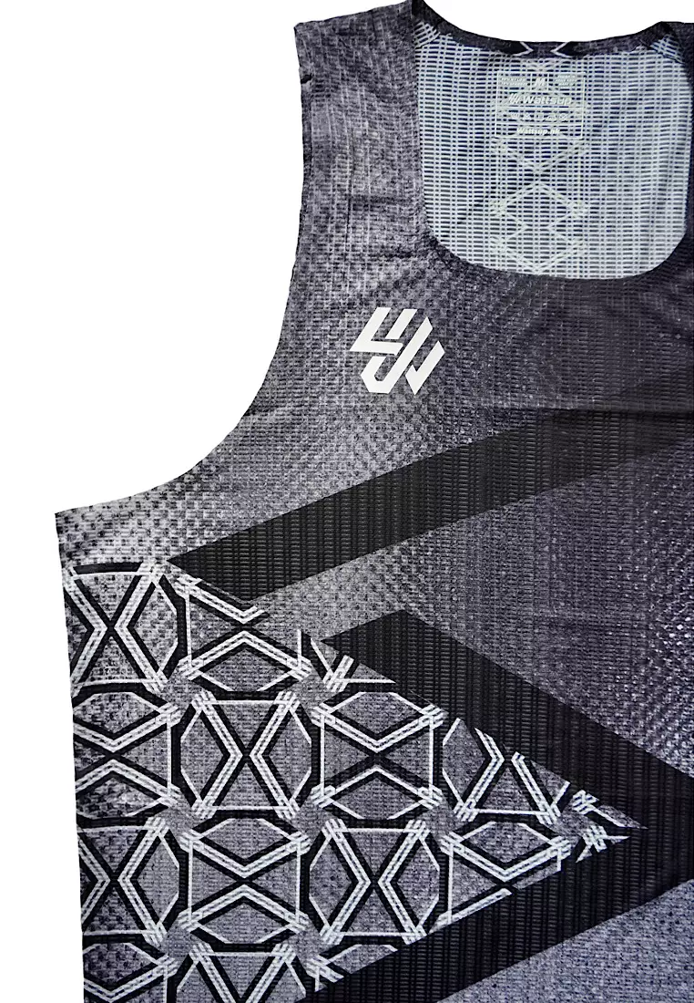 C1 Men Charcoal Race Vest