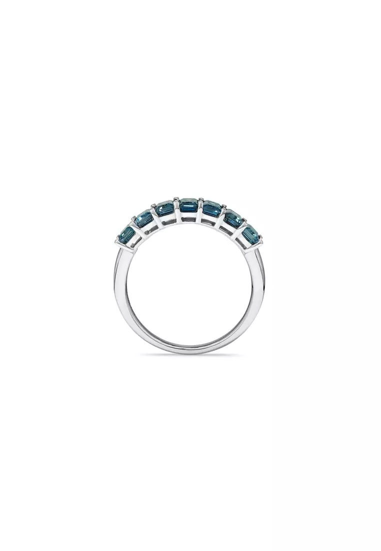 Buy Michael Hill London Blue Topaz Half Eternity Ring in 10kt