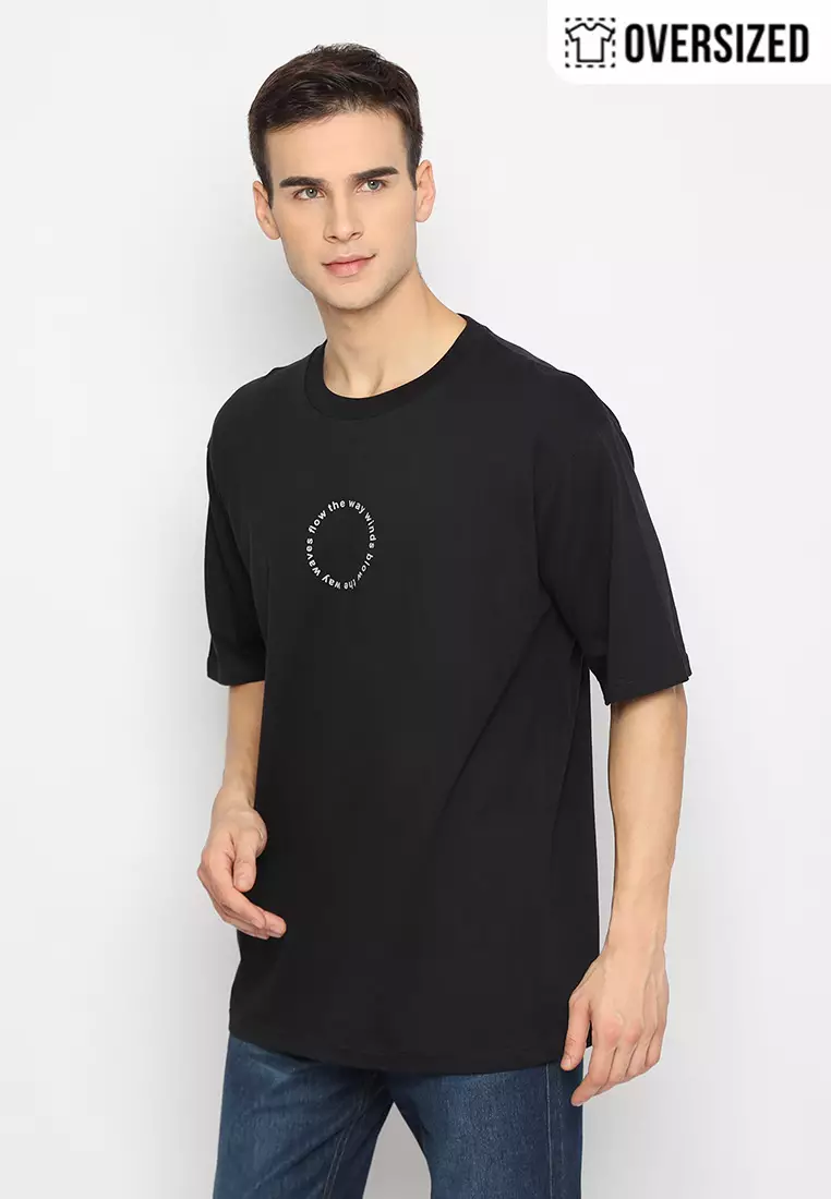 RBJ T-Shirt Cotton Combed Oversized Pria 2079250161