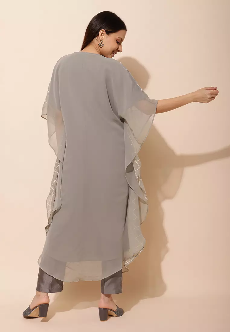 Chanira Festive Atirah Kaftan-Grey