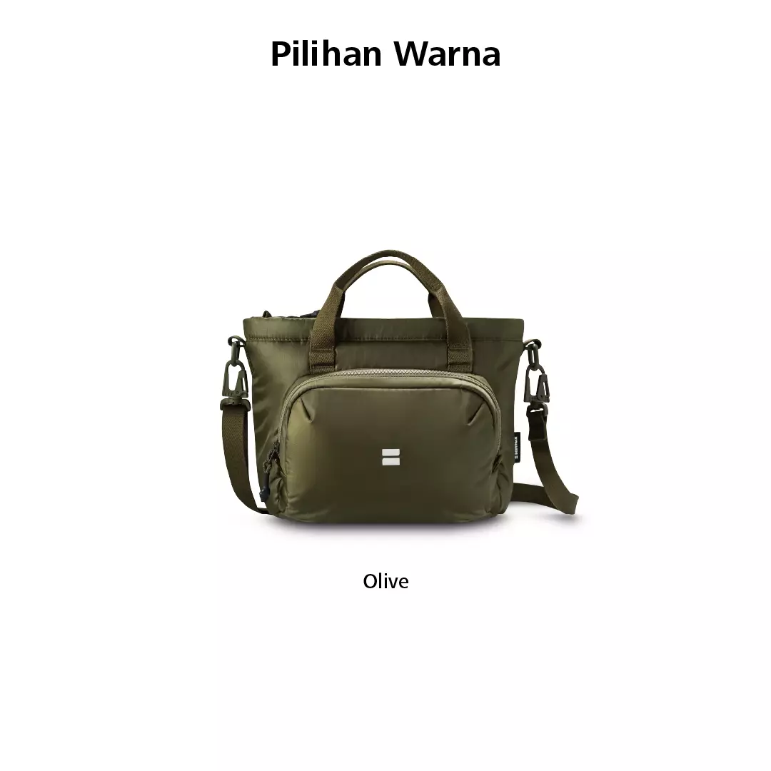 Deacon Basic Shoulder Bag Tas Selempang Travel Simpel Ringan Praktis 7 L - Olive