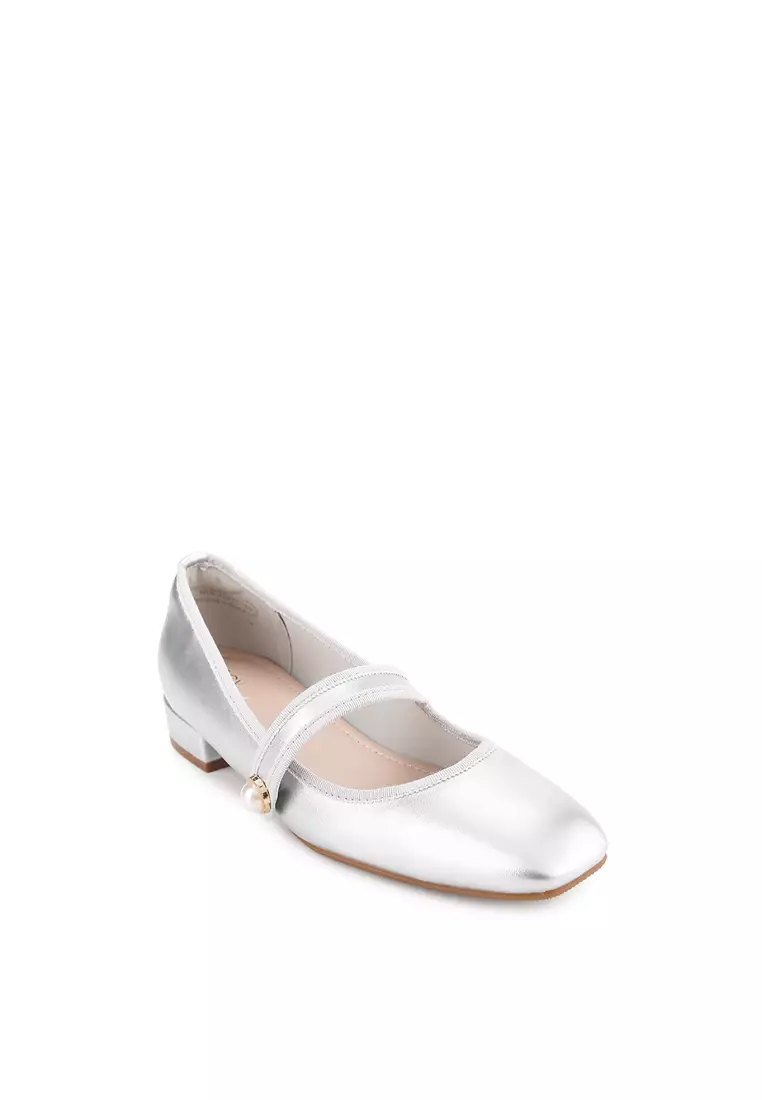 Nia J2475-12 Flat Shoes Silver