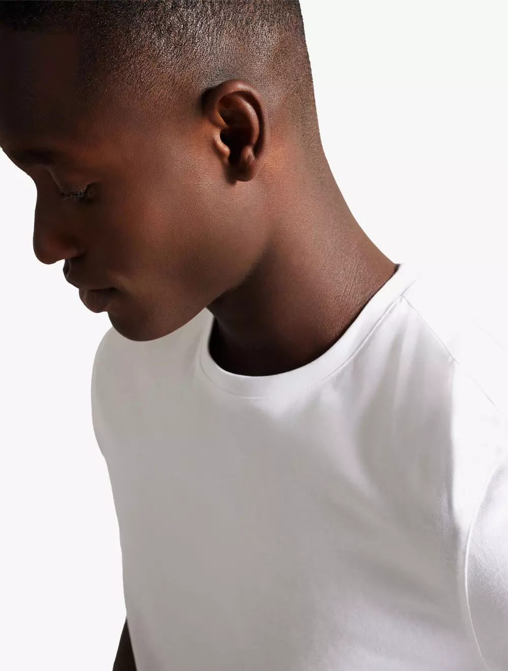 TYWINN Short Sleeve Regular Fit Plain T-shirt - White