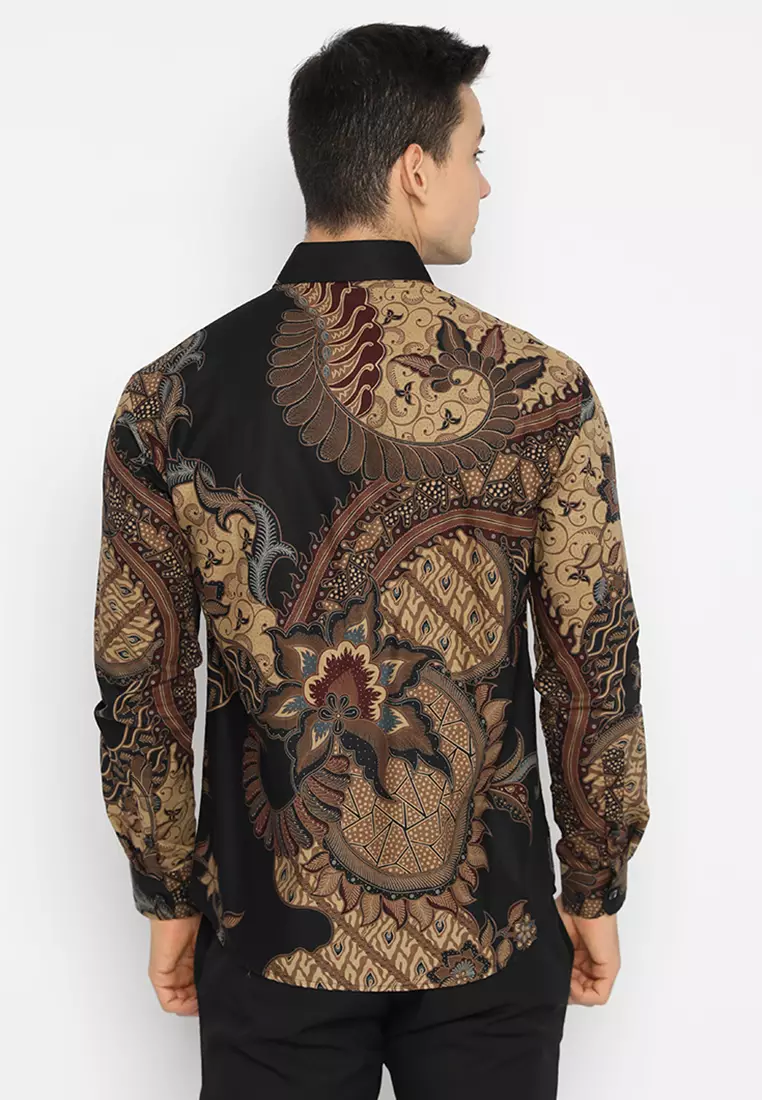 Kemeja Batik Slimfit Nararya - Black