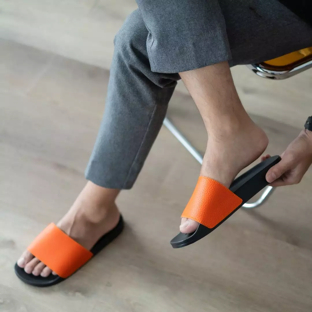 Cogen Sendal Slop Pria Original Kulit Basic Series