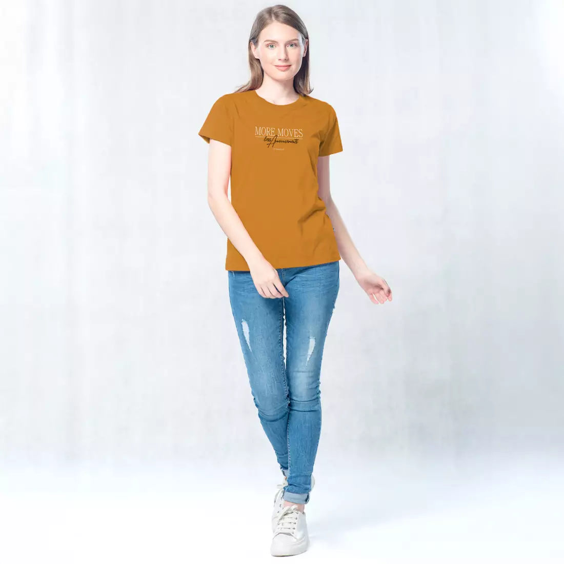 C2 Navien Brown T-Shirt Wanita / Kaos Wanita