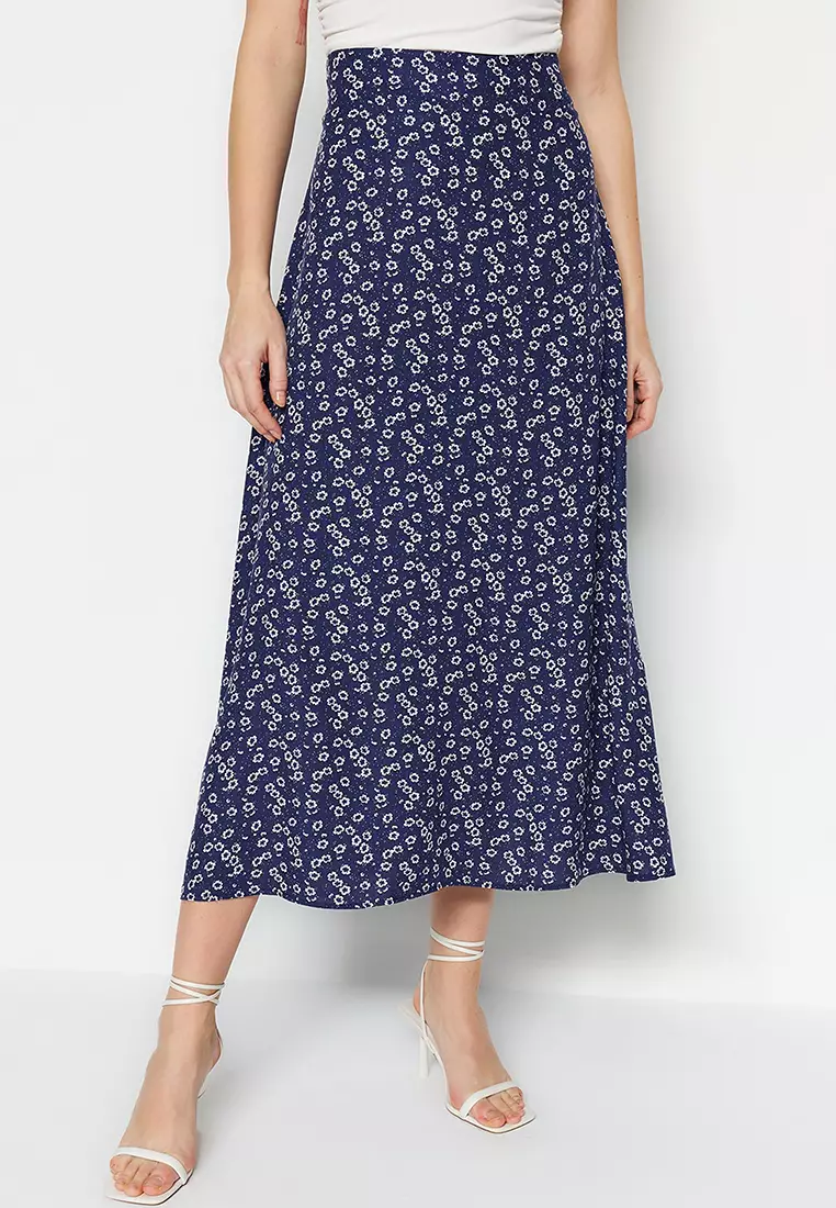 Buy floral online midi skirt online