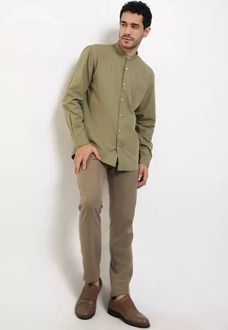 AS Kemeja Koko Lengan Panjang