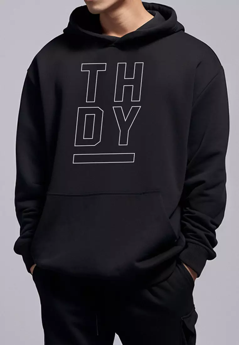 MT871R Men Hoodie Fullover THDY blk - XL