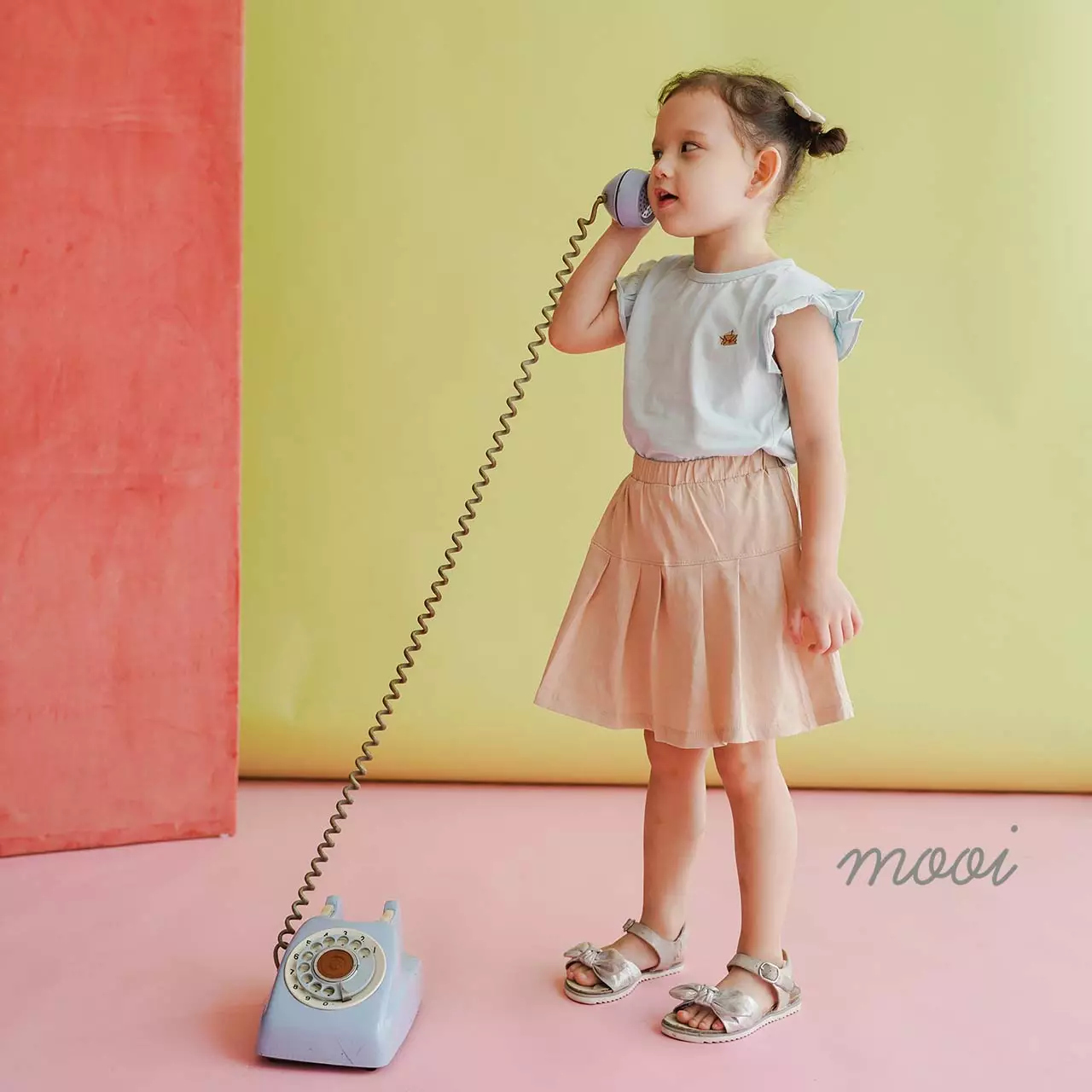 Mooi Rok Anak Perempuan Angel Skirt - Sand