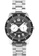 EGLANTINE silver EGLANTINE® Terrenz Unisex Steel Quartz WatchBlack Dial on Steel Bracelet F8925ACF54682AGS_1