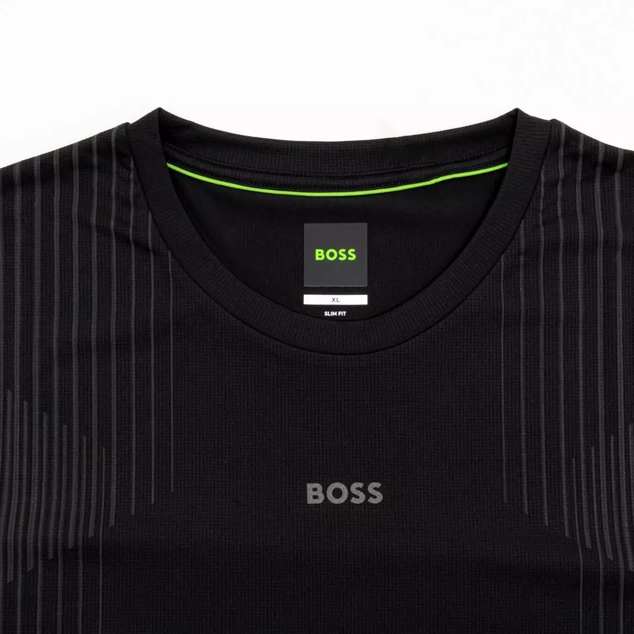 Active Push Slim Fit Crew Neck T-Shirt Black