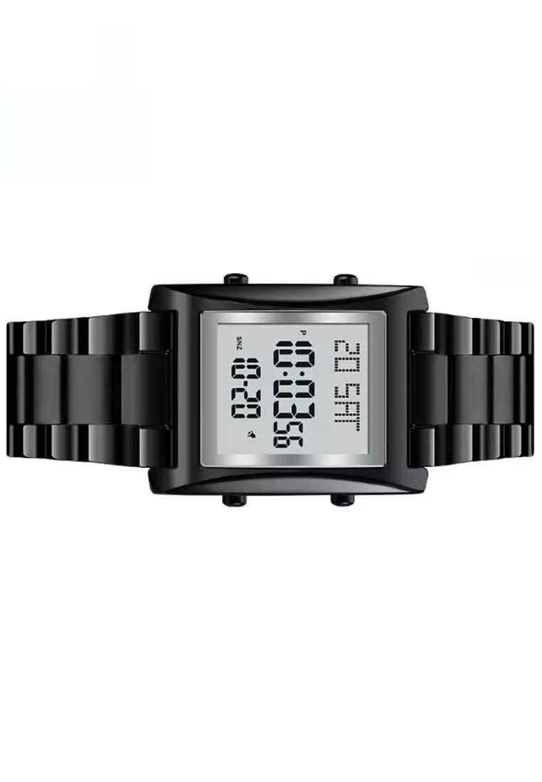 Jam Tangan Digital Pria Waterproof Many Function Strap Tali Material Stainless Steel BY93 ORIGINAL
