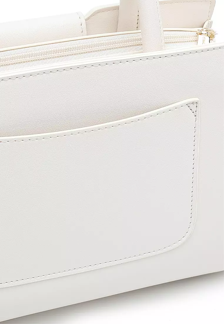 Top Handle Bag / Sling Bag / Crossbody Bag - White