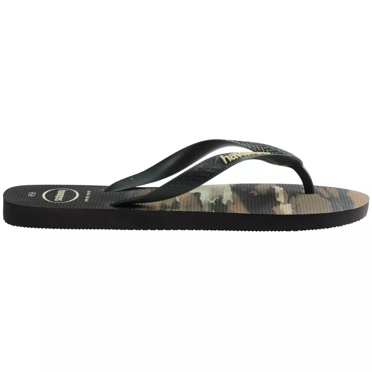 Havaianas Top Camu Black/Green Olive - Sandal Pria