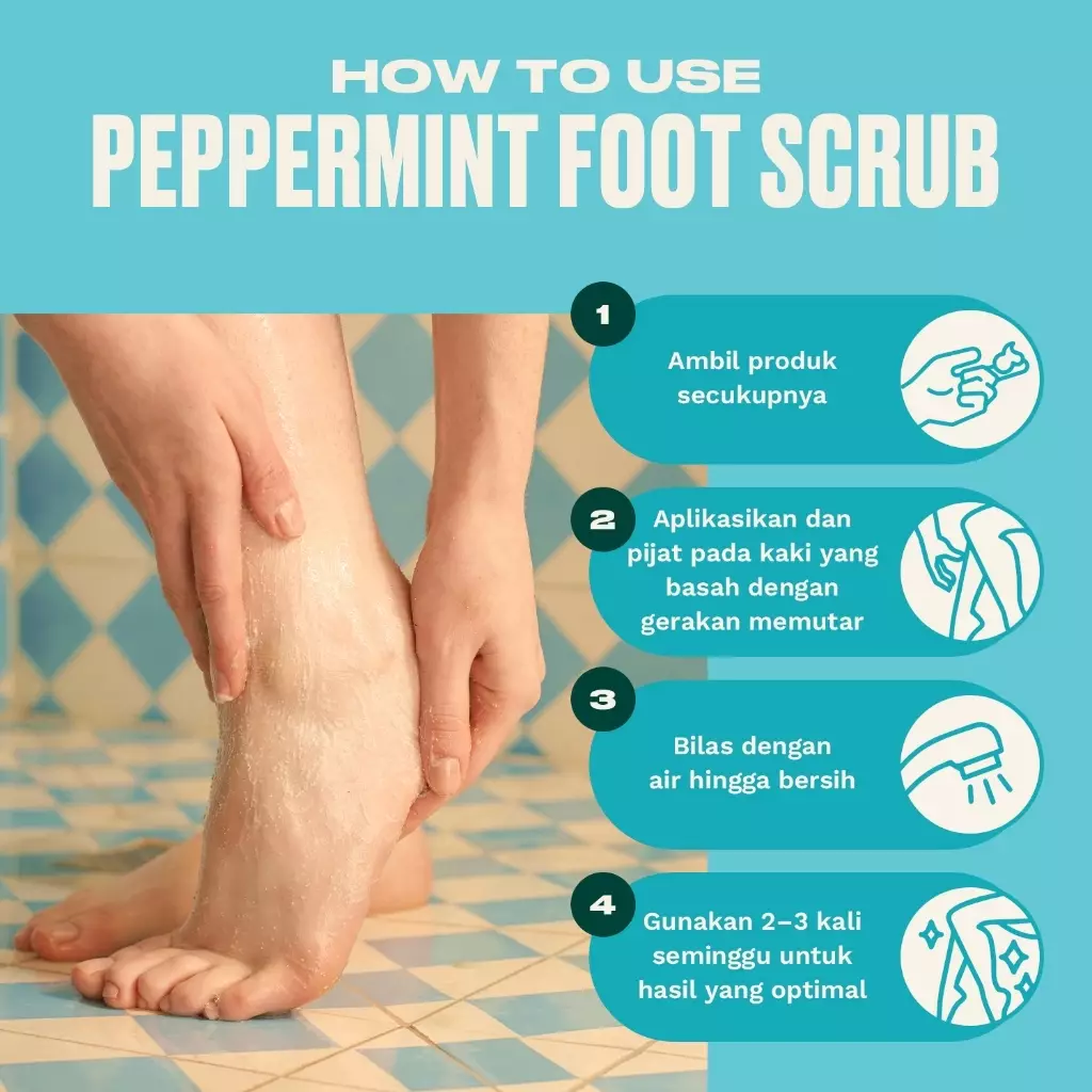 Peppermint Reviving Pumice Foot Scrub 100ml
