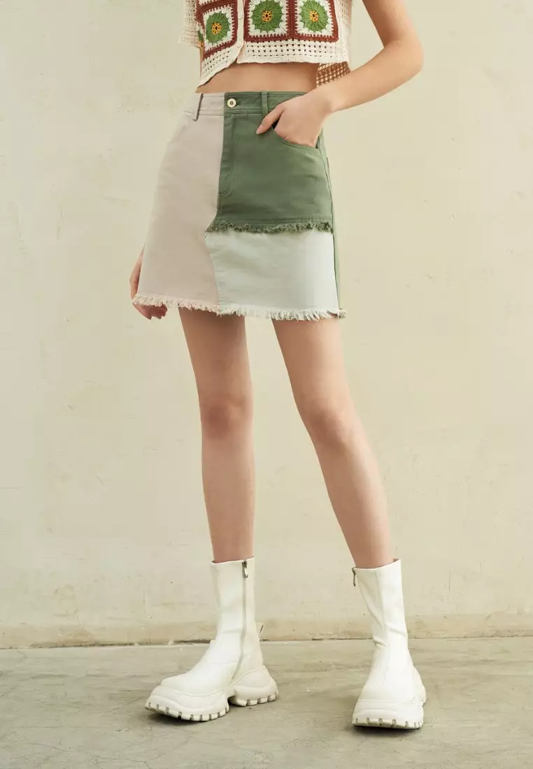 Raw best sale hem skirt