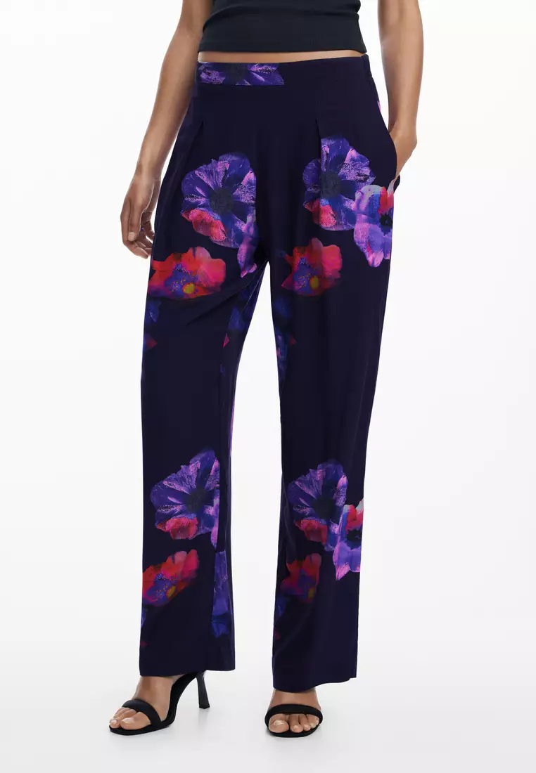 Flowy floral pants