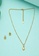 estele gold Estele Gold Plated Atlantic Bay Shell Necklace Set for Women 0871BAC257579AGS_4