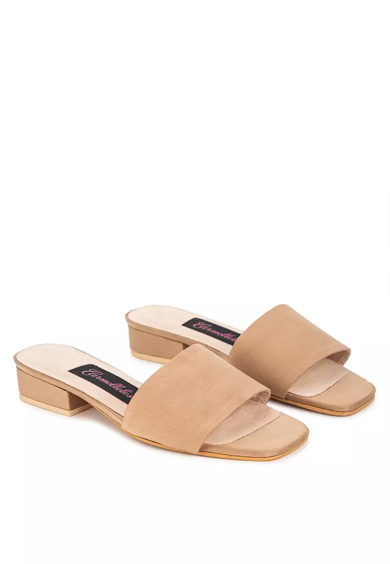 Satin Flat Slides
