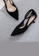 Twenty Eight Shoes black Suede Fabric Strap Mid Heel 395-6 CE24BSHA6552BAGS_4