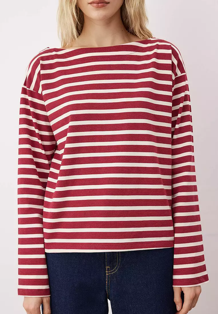 Stripe Long Sleeves Top