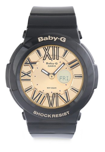 Jual Baby G Casio Baby G Jam Tangan Wanita Black Gold Resin Bga 160 1bdr Original Zalora Indonesia