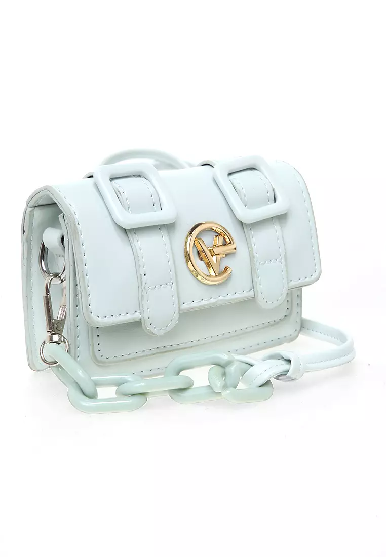 Tas Slempang Cute Design Simple Slingbags Wanita Premium Quality - Green