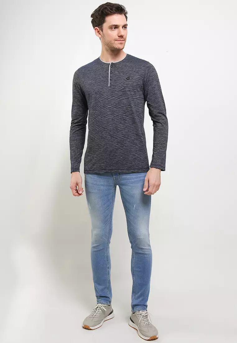 Cressida Henley Long T-shirt B005N