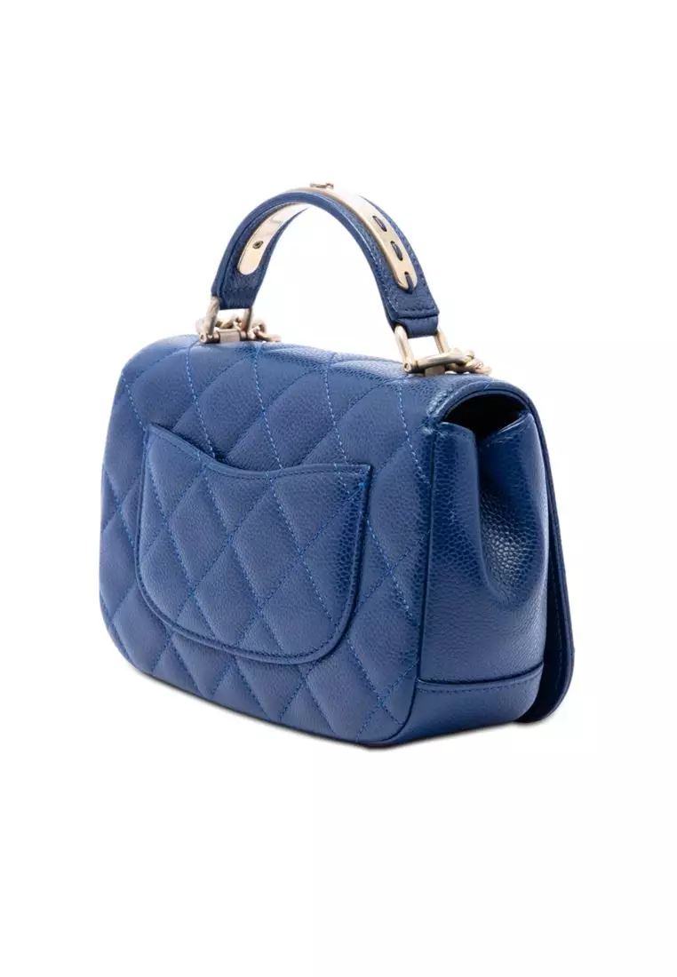Pre-Loved Chanel Mini Quilted Caviar Carry Around Flap