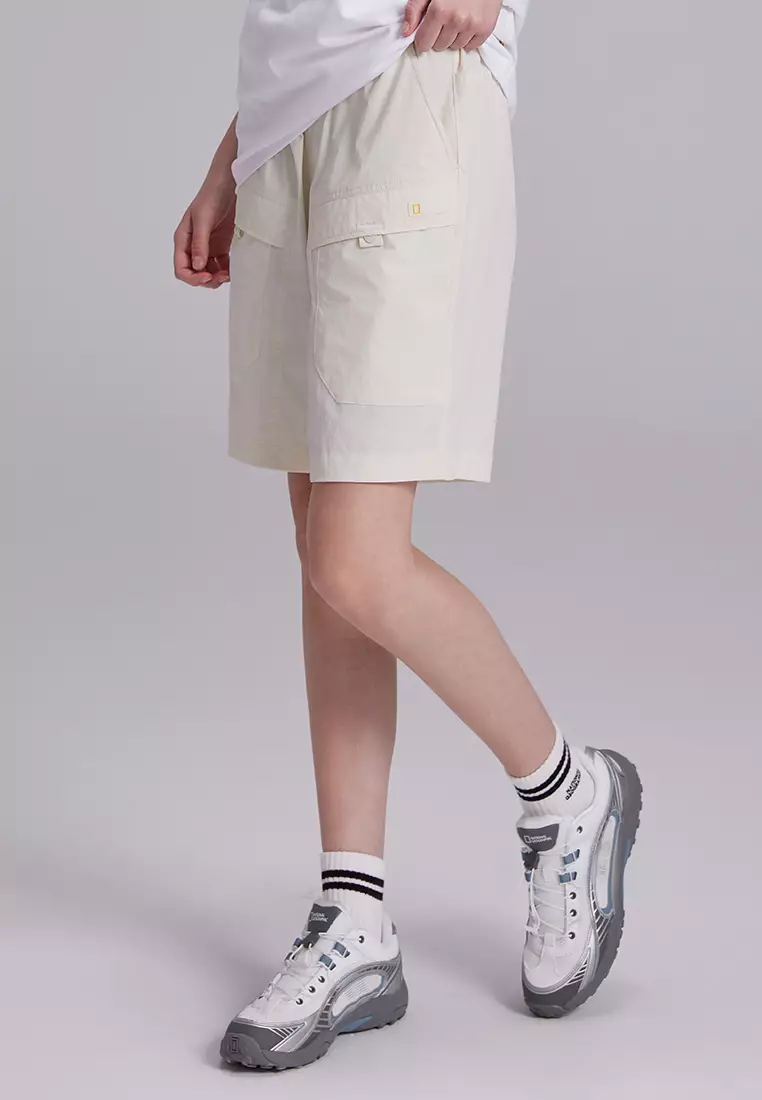 男女同款ADELIE輕便梭織彈性工裝短褲