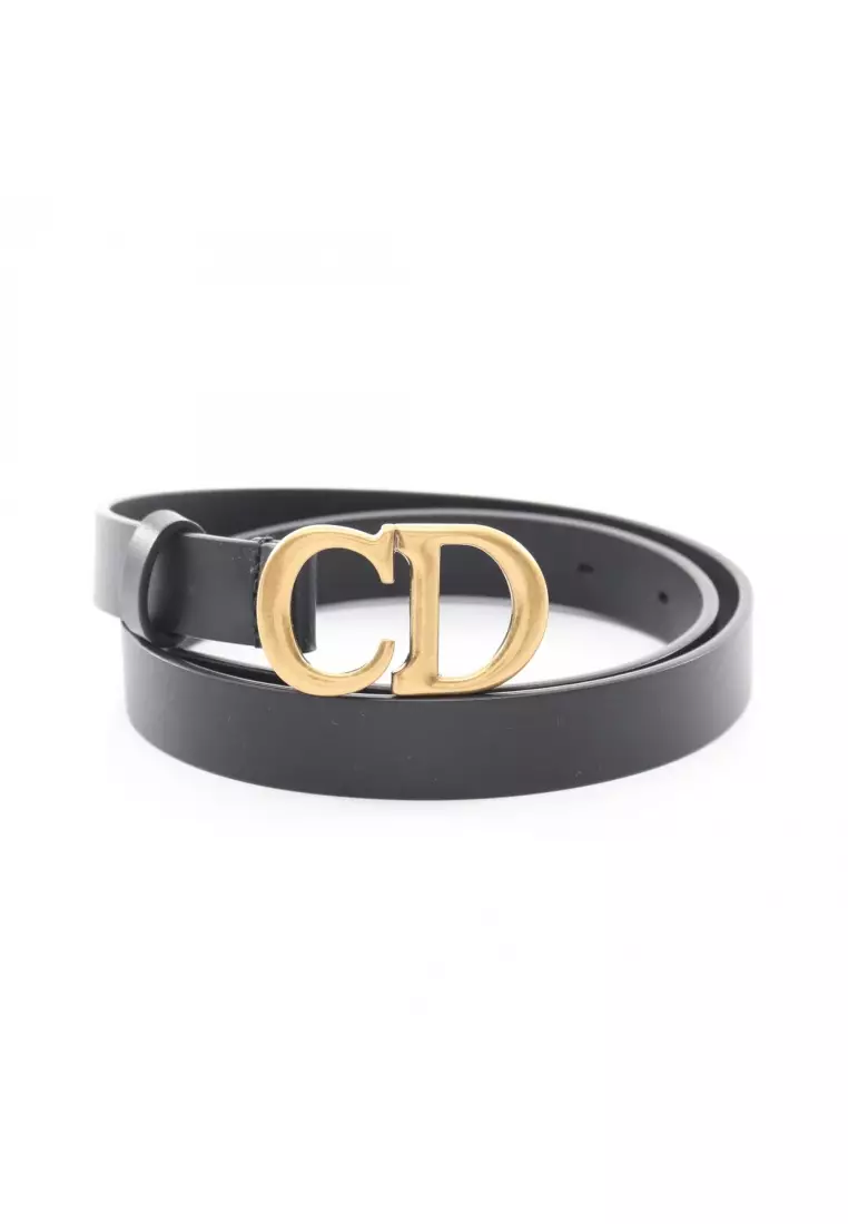 Christian Dior Pre-Loved Christian Dior CD logo buckle gold