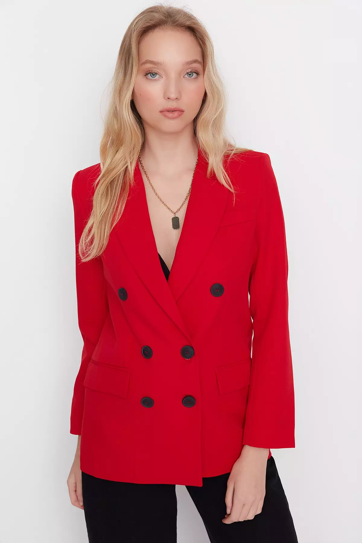 Double Breasted Casual Blazer Jacket