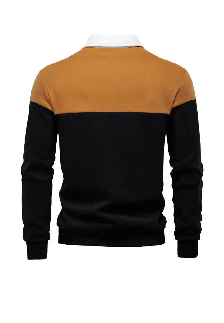 Casual Color Matching Polo Shirt AX-HD3006