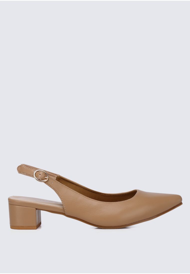My Ballerine - Valerie Comfy Heels In Tan